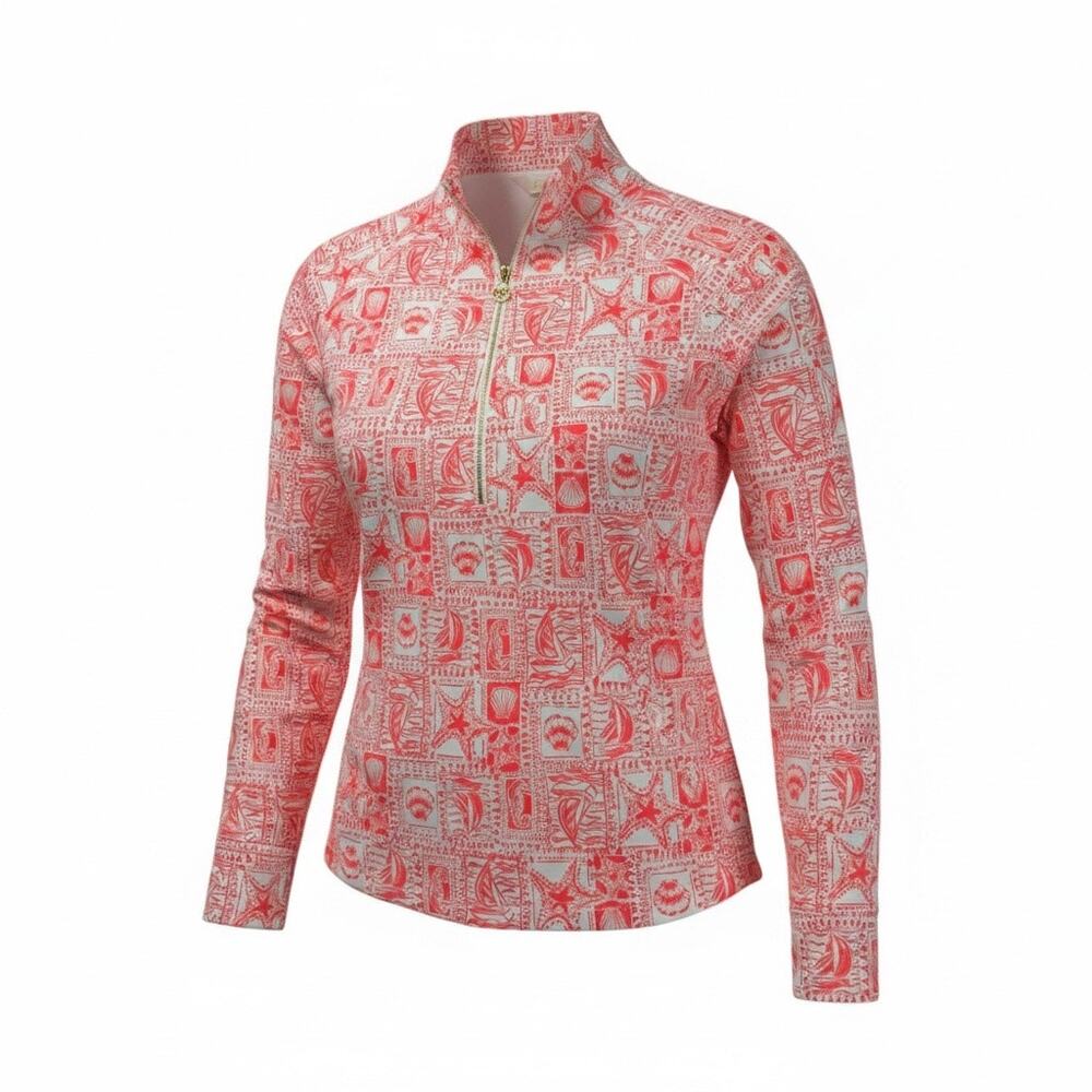 Lilly Pulitzer Skipper Popover XL Mizner Red Seaside Harbour UPF 50+ NWT Casual
